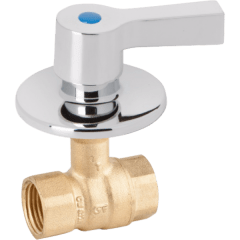 Válvula de Bola Para Embutir Con Manilla y Campana