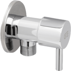 Llave Angular Cromada Modelo Tau Con Cierre Cerámico