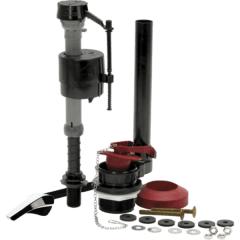 Kit Completo Para Estanque WC, Con Válvula de 7/8 Descarga, Manilla, Sellos y Pernos