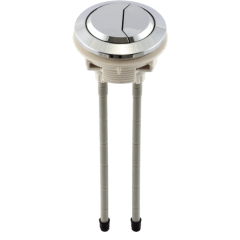 Botón Para Cadena WC Cromado Descarga Dual