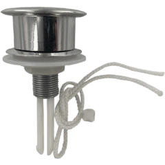 Tirador Central Para Mecanismo de Descarga WC de Plástico Cromado