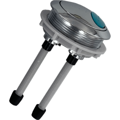 Botón Cromado de 2 Etapa Para Estanque Con Perforación en Tapa Para V. Descarga A24076 One Piece