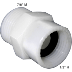 Adaptador PVC Conexión para Tuerca de Flexible a Válvula de Llenado