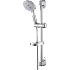 Kit Barra Para Ducha Con Maneral, Flexible de 1,7 m y Jabonera