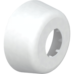 Roseta Plástico PP Blanco de Ø80mm