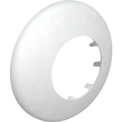 Roseta Baja Plástico PP Blanco de Ø80mm