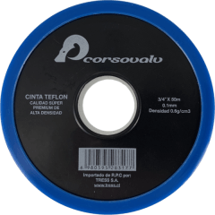 Cinta PTFE (Teflón) Premium de 3/4