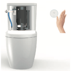 Válvula de Llenado y Descarga WC Accionamiento Sin Contacto Sensor en Muro