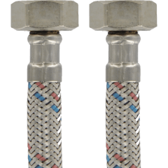 Flexible Para Agua Fría y Caliente 1/2 HI/HI de Ac. Inox.