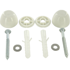 Juego de Tornillos Para Anclaje de Taza WC al Piso Con Tapa
