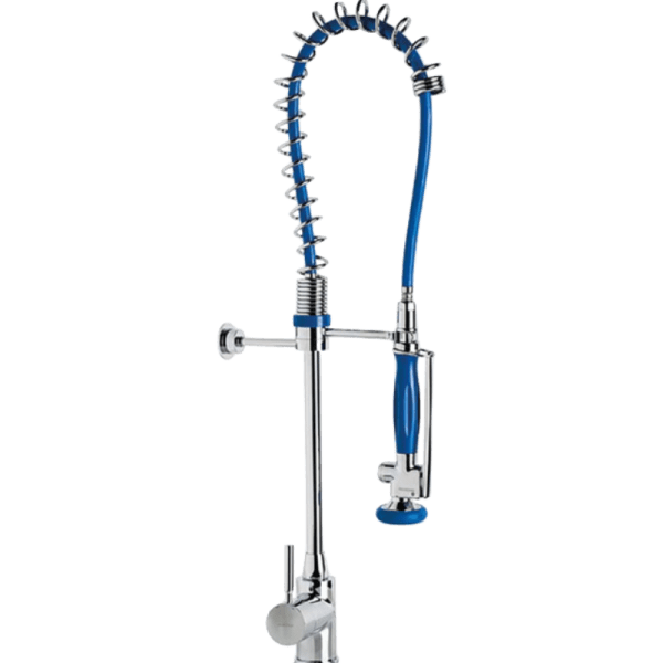 Columna Prelavado Con Monomando Mezclador Flexibles Conectores de 3/8 HI 0