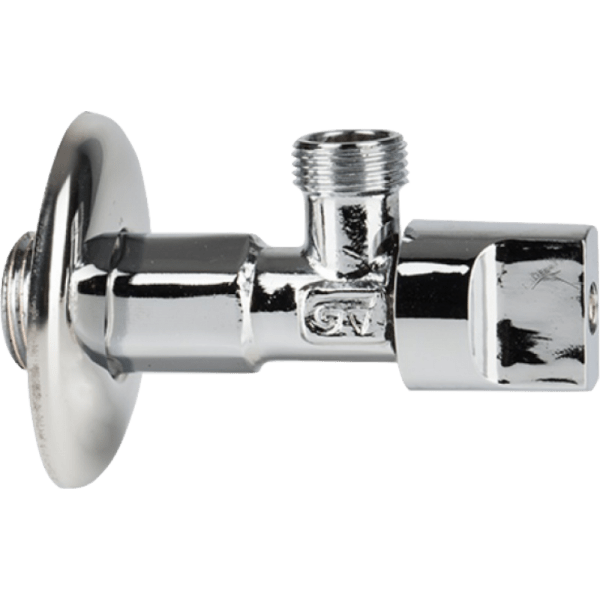 Llave Angular Cromada de Bola Con Roseta3