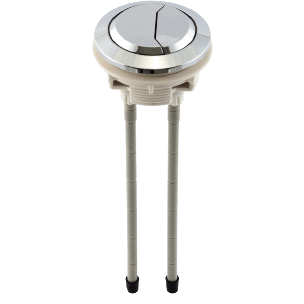 Botón Para Cadena WC Cromado Descarga Dual 0