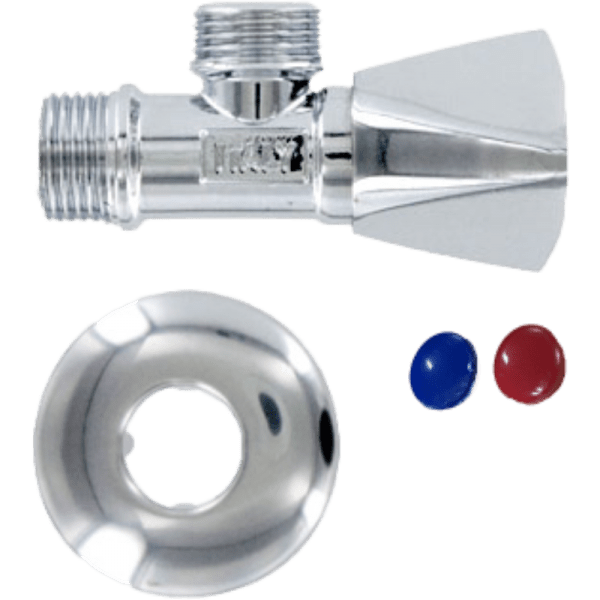 Llave Angular Cromada de 1/2 HE13