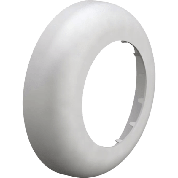 Roseta Plástico PP Blanco de 110 mm Int. / 170 mm Ext. 0
