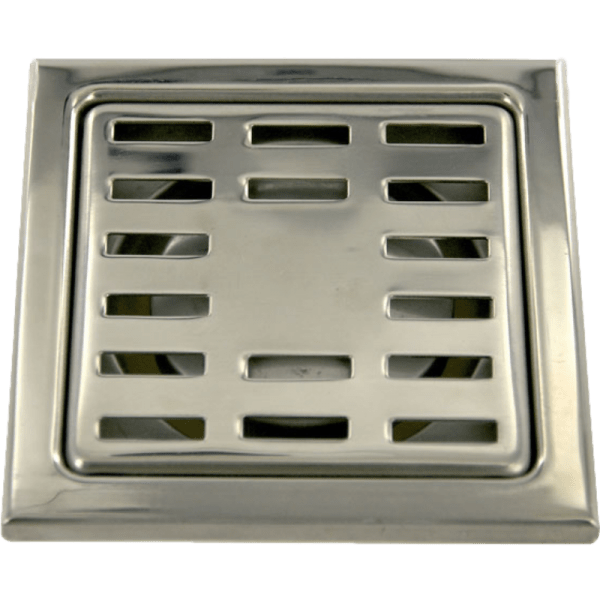 Pileta de Ac. Inox. Para Receptáculos en Obra Con Trampa de Olor y Salida de 1 1/2, 10 x 10 mm 0