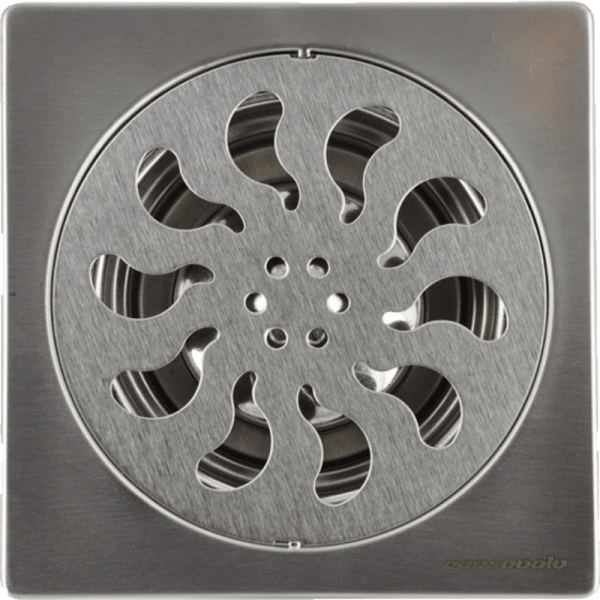 Pileta de Ac. Inox. Para Receptáculos en Obra Con Trampa de Olor y Salida de 1 1/2, 15 x 15 mm 0