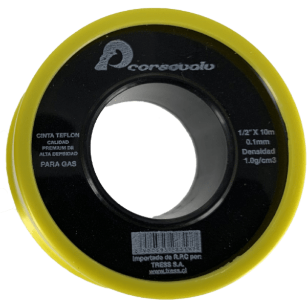 Cinta PTFE (Teflón) Premium Para Gas de 1/2 0
