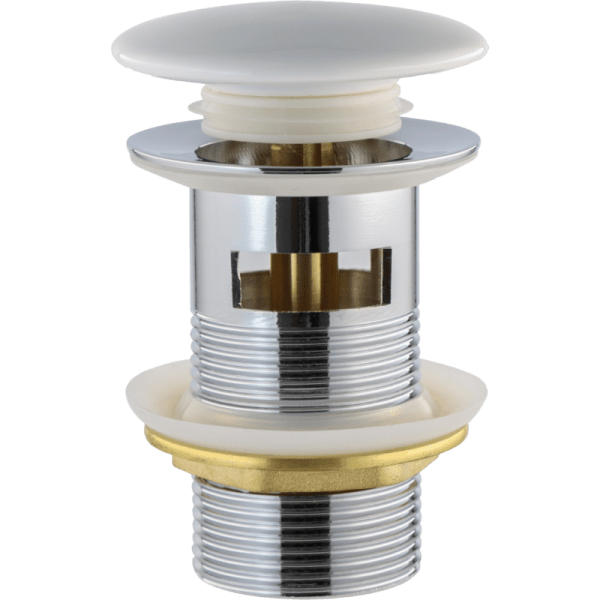 Desagüe Pop Up Para Lavatorio de 1 1/4 Con Tapón de Loza Circular7