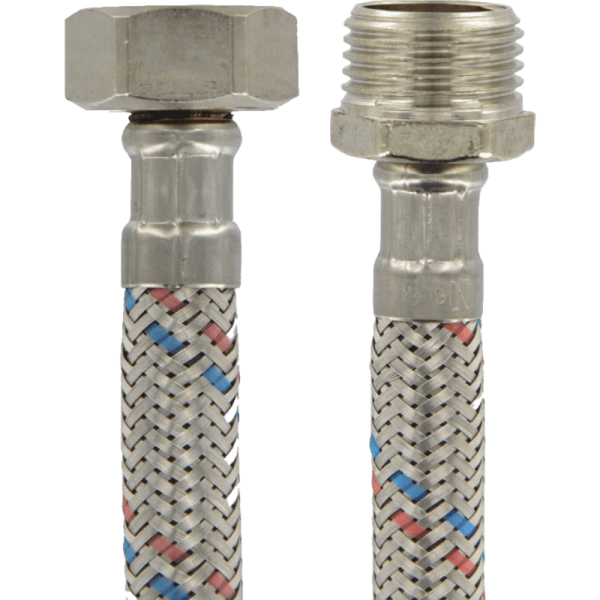 Flexible Para Agua Fría y Caliente 1/2 HI/HE de Ac. Inox.5