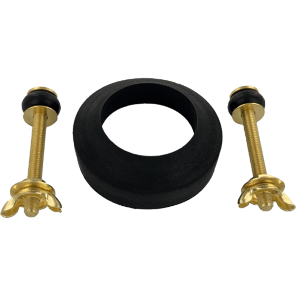 Juego de Pernos y Goma de Sello Para Unir Estanque/Taza de Bronce 0