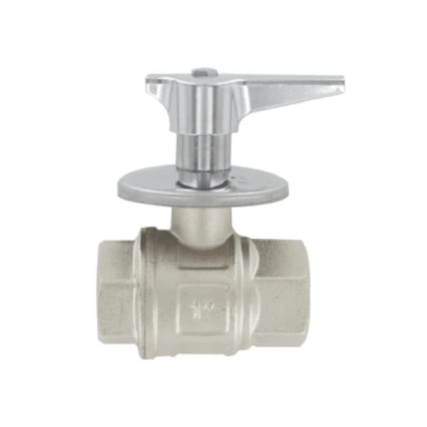 Llave de Bola Manilla y Campana Cromada2