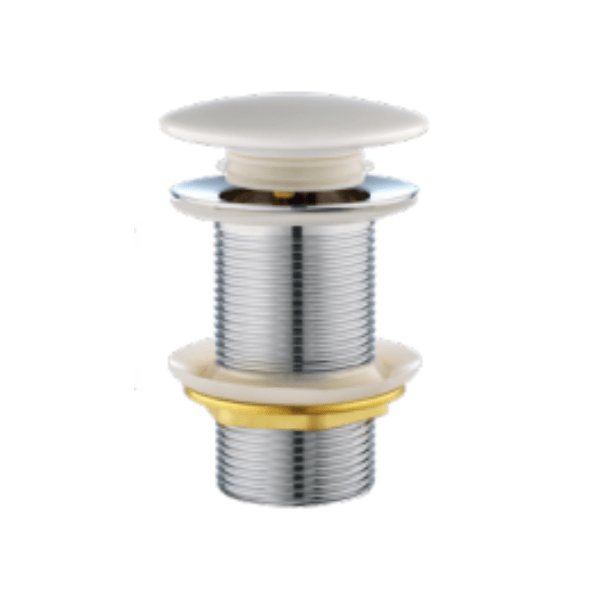 Desagüe Pop Up Para Lavatorio de 1 1/4 Con Tapón de Loza Circular1