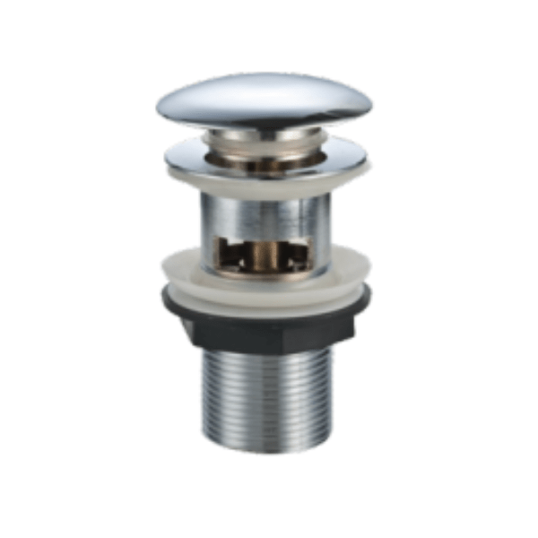 Desagüe Pop Up Para Lavatorio de 1 1/4 Con Tapón de Latón Cromado y Tuerca Plástica3