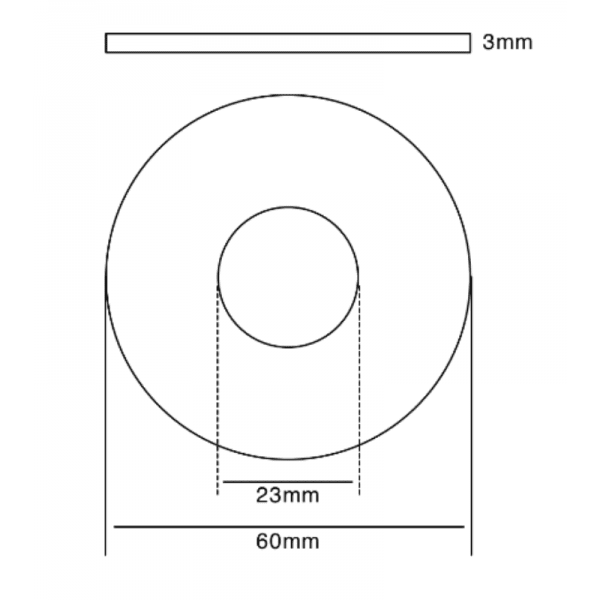 Repuesto de Goma Para Descargas WC 1101 y 20012
