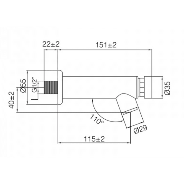 Llave Temporizada Cromada 1/2 HE5
