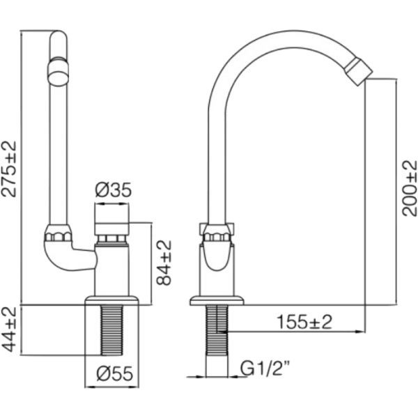 Llave Temporizada Cromada 1/2 HE13