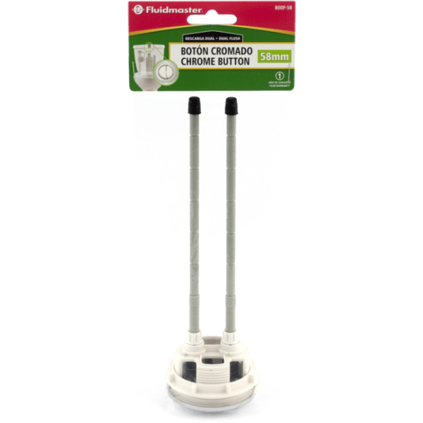 Botón Para Cadena WC Cromado Descarga Dual2