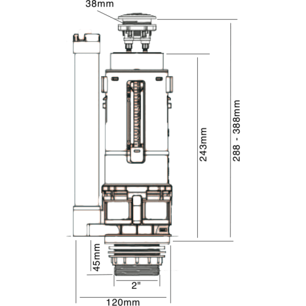 Válvula de Descarga Para WC 2 Etapas2