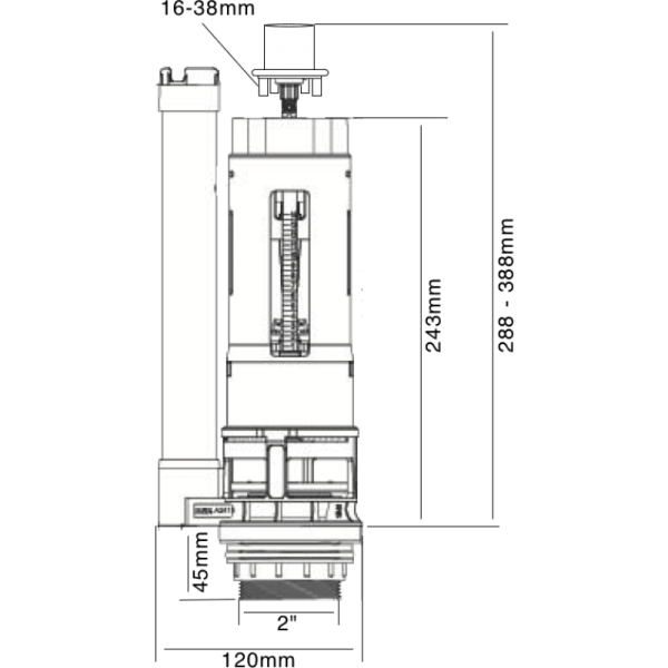 Válvula de Descarga Para WC 1 Etapas2
