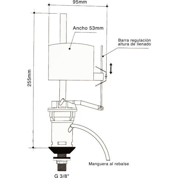 Válvula de Llenado WC Entrada Inferior5