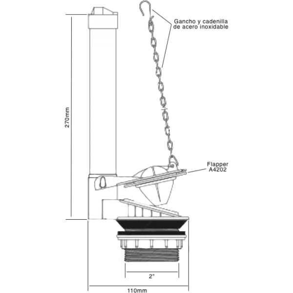 Descarga Para Estanque WC Con Sopapa11