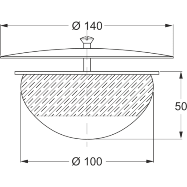 Tapa Para Sumidero Con Tapón Expansor de Ø100 mm2