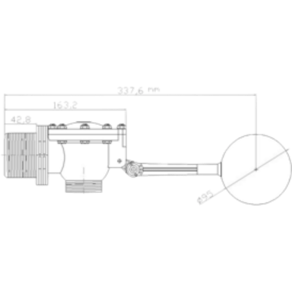 Válvula Flotante Para Estanque de Plástico POM5