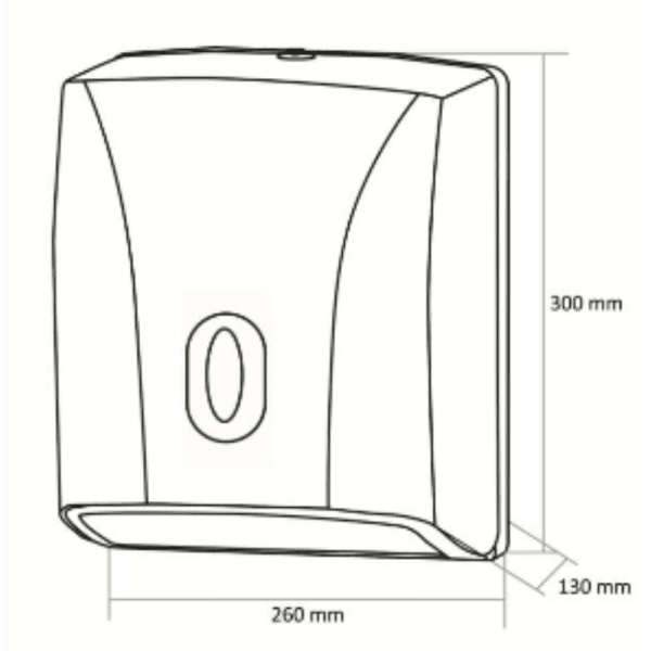 Dispensador de Papel Toalla Tipo C y Z 450-600 Toallas4