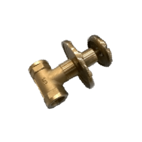 Llave de Paso Ornamental de 1/2 Para Embutir Terminación Bronce2