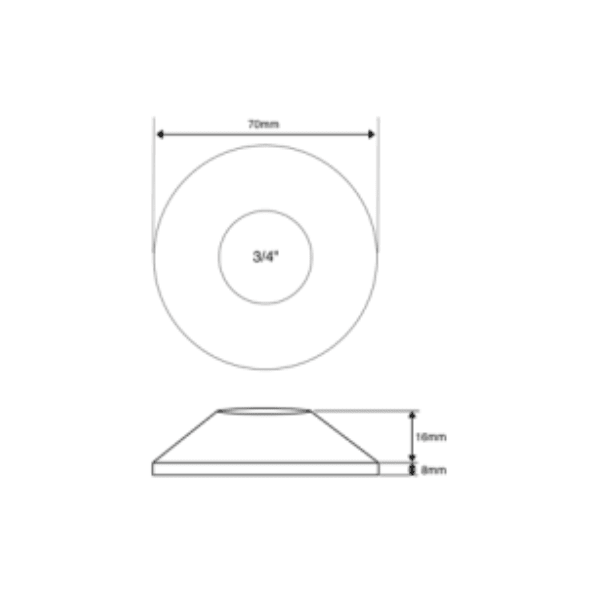 Roseta de Repuesto Para Excentricidad de 3/42