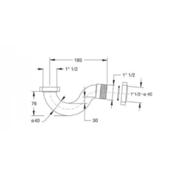 Trampa Autolimpiante Para Receptáculos/Duchas de Plástico PP y Sellos de Goma Bi-Power Plano y Cónico2