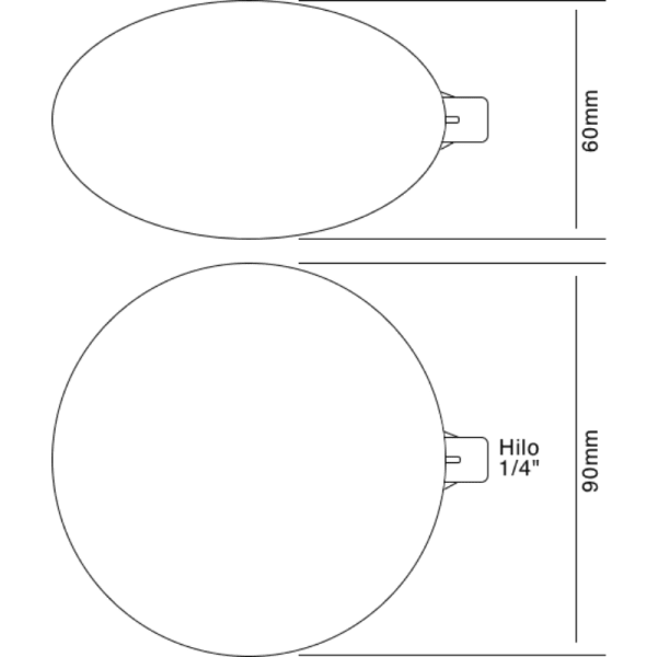 Boya Plástica Para Válvula Flotante Plana Con Hilo de Bronce3