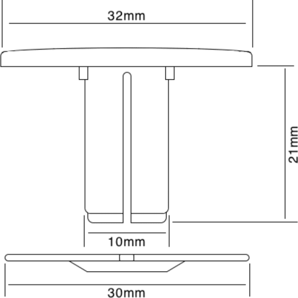 Tapa Para Estanque WC Terminación Cromada 32 mm3