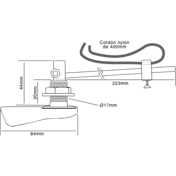 Manilla Para Cadena WC Silenciosa Cromada3