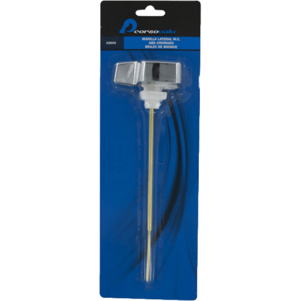 Manilla Para WC Plástico ABS Con Barra de Bronce, Instalación Lateral3