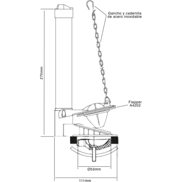 Descarga Para Estanque WC Con Sopapa3