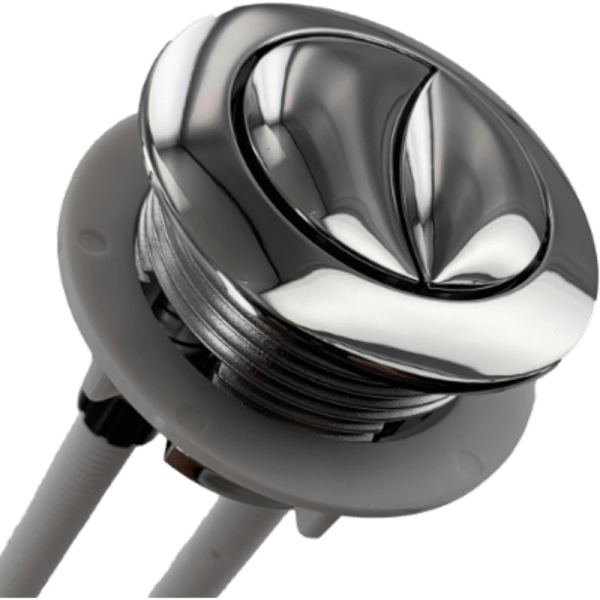 Botón Cromado de 2 Etapa Para Estanque Con Perforación en Tapa Para V. Descarga A240853