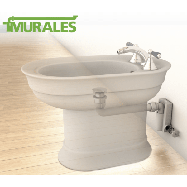 Sifón Mural Ahorro de Espacio Para Lavatorio/Urinario. Salida de Ø32 mm Con Tapón de Registro3