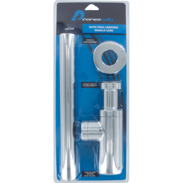 Sifón Para Lavatorio de 1 1/4, Con Tubo de 30 cm6